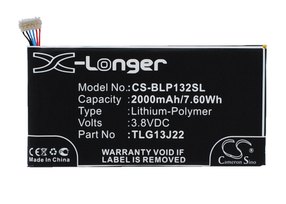 Battery for BLU L132L Life ONE X Wiko Darkfull